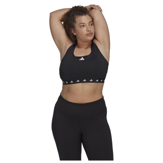 Adidas Γυναικείο μπουστάκι Power React Medium-Support Techfit (Plus Size)